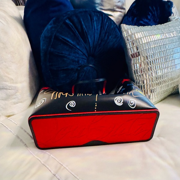Christian Louboutin Black and Red Cityscape Tote - Picture 5 of 7